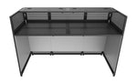 B-Stock: Odyssey DJBOOTHM78, 70-Inch Wide Surface TV Mountable DJ Battle Booth with Removable Top by Odyssey