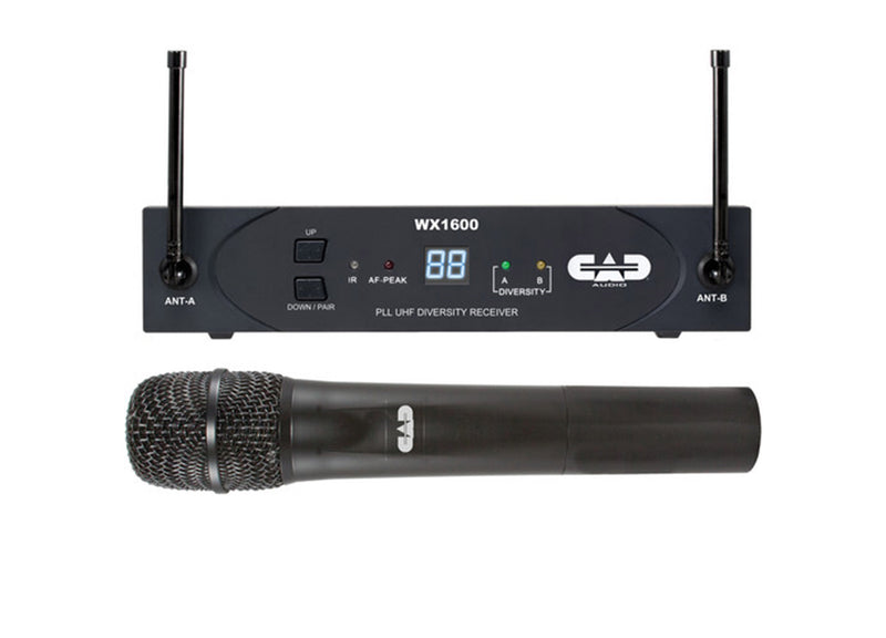 CAD Audio WX1600G UHF 100-Channel Frequency Agile Handheld Wireless System - (G: 542 to 564 MHz)