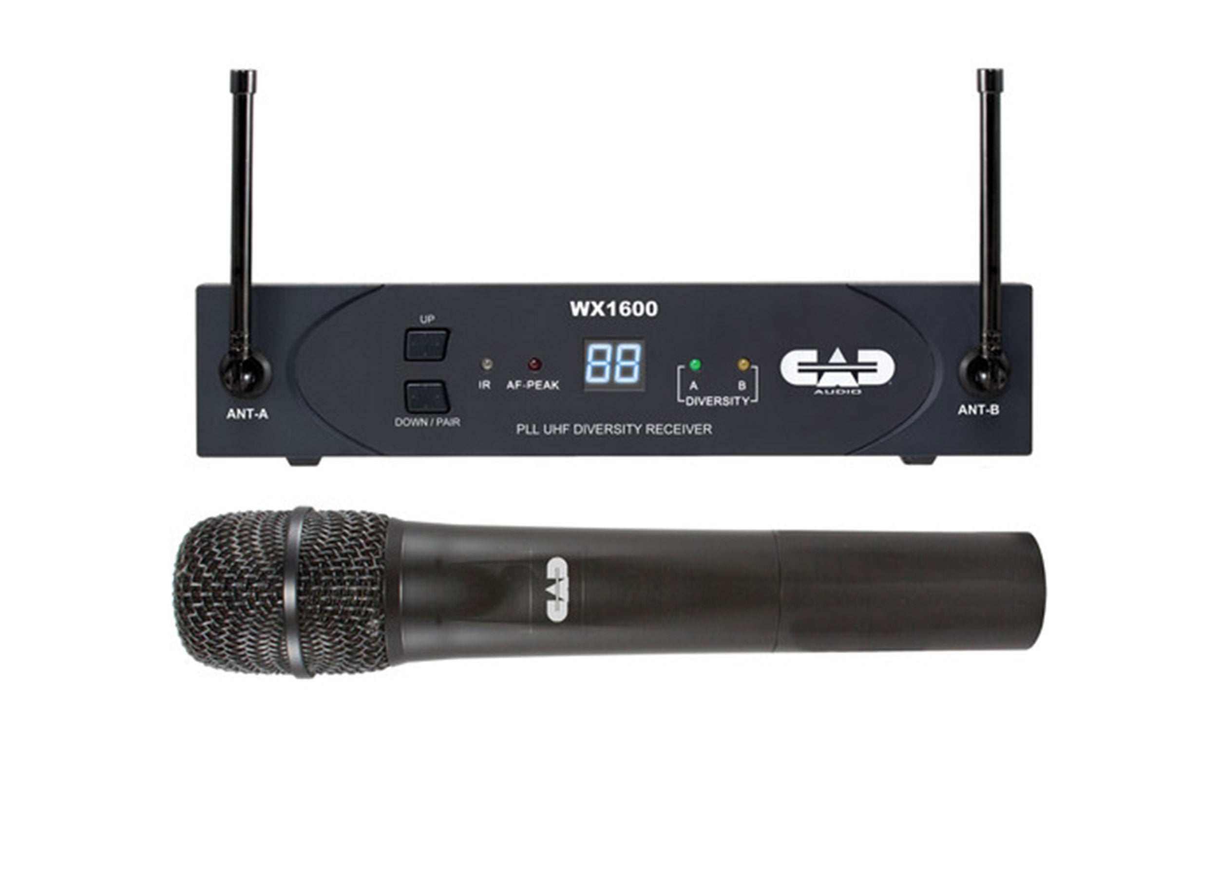 CAD Audio WX1600G UHF 100-Channel Frequency Agile Handheld Wireless System - (G: 542 to 564 MHz)