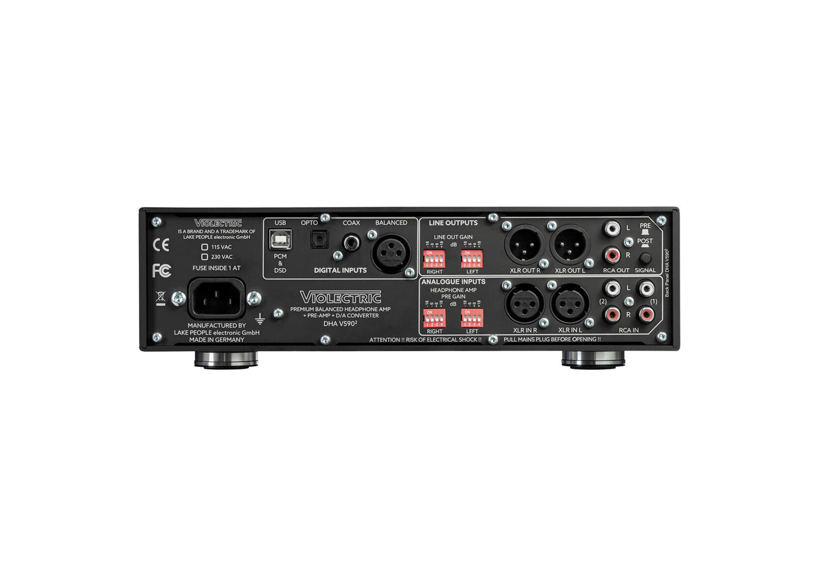 Violectric DHA-V5902PRO Headphone Amplifier, Preamp and DAC by Violectric