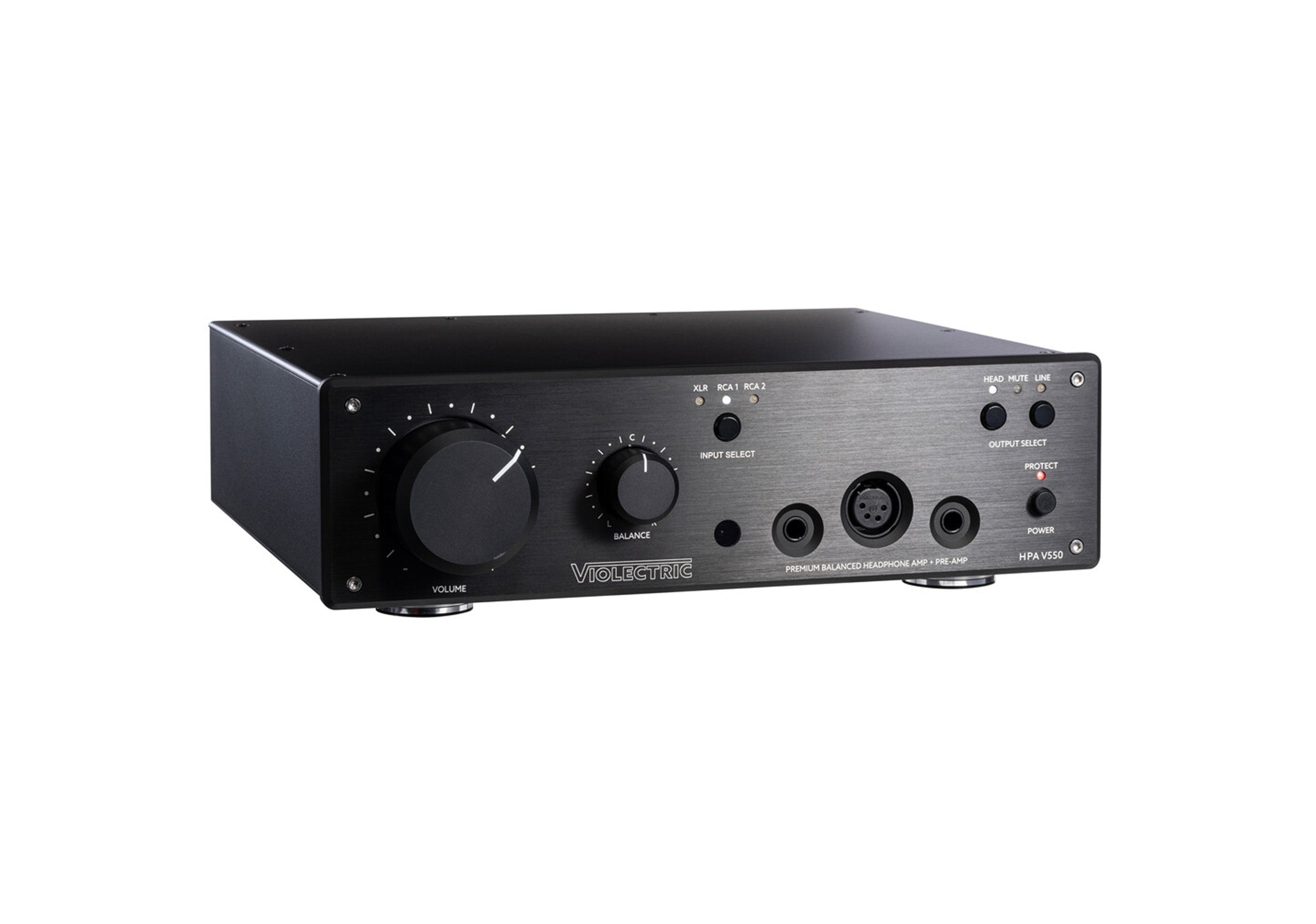 Violectric HPA-V550-PRO Powerful Balanced Headphone Amplifier with 256-Stage Relay by Violectric