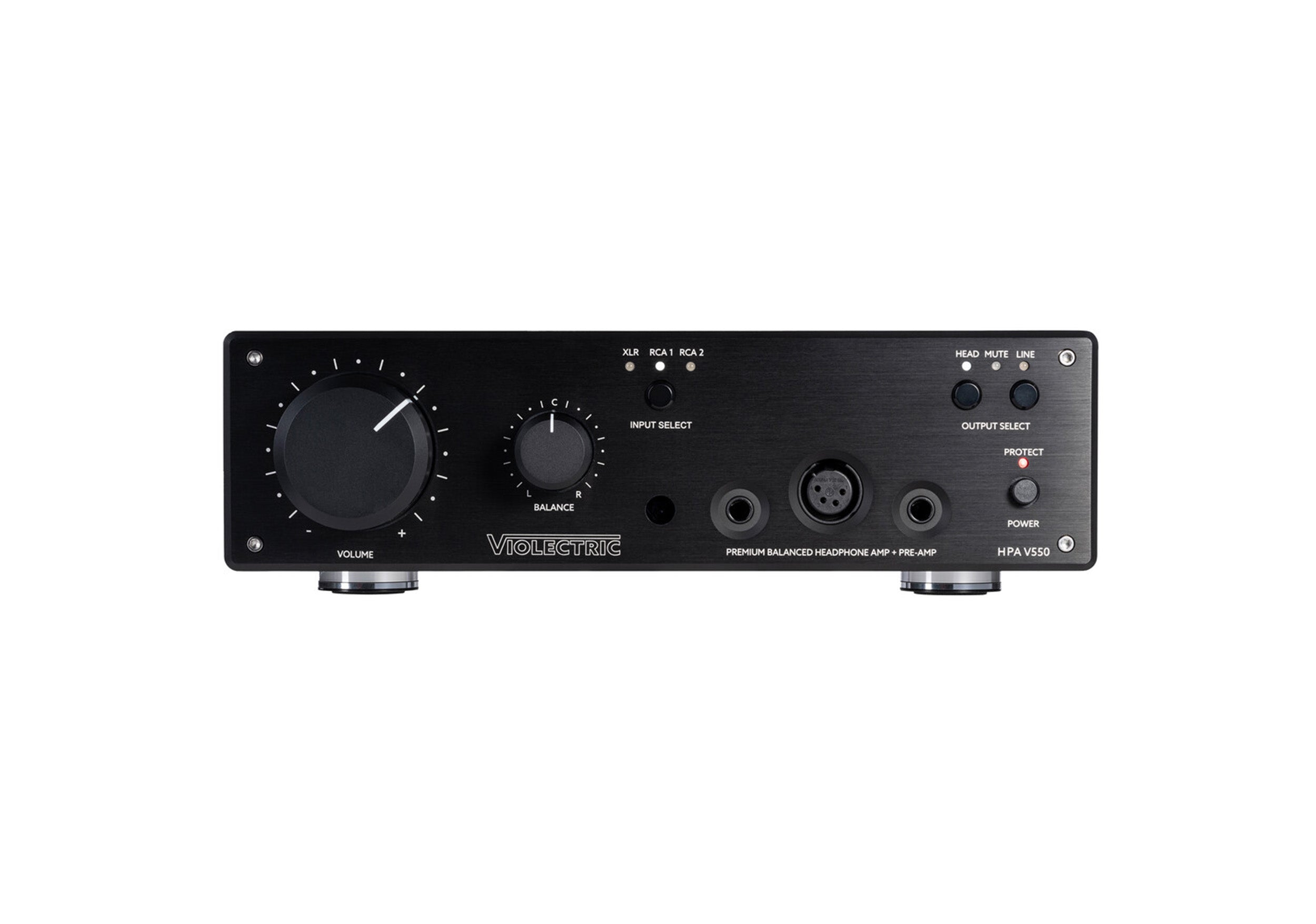 Violectric HPA-V550-PRO Powerful Balanced Headphone Amplifier with 256-Stage Relay by Violectric