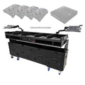 ProX XZF-CDM3KX4V10 BLK Hydraulic Case for 4x Pioneer CDJ3000 + V10 w/Wheels - Flip-Ready Easy Retracting Zcase by ProX Cases