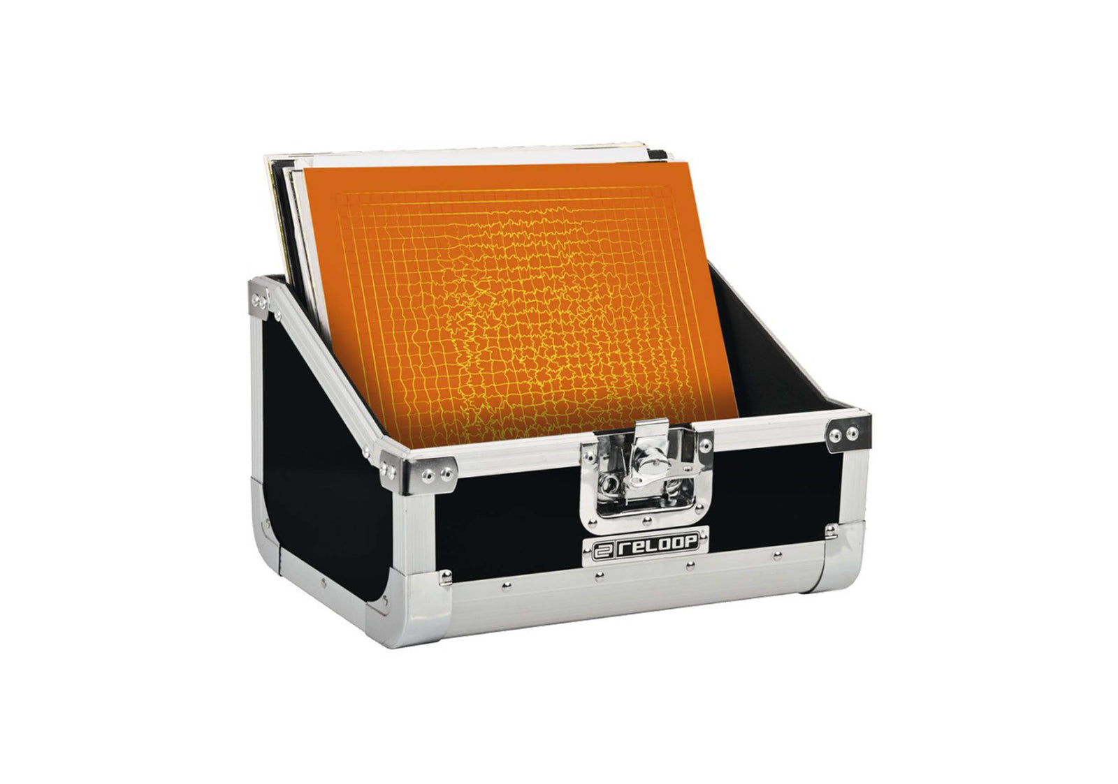 Reloop REC-CASE-80-BLK Slanted 80 Record Case - Black by Reloop