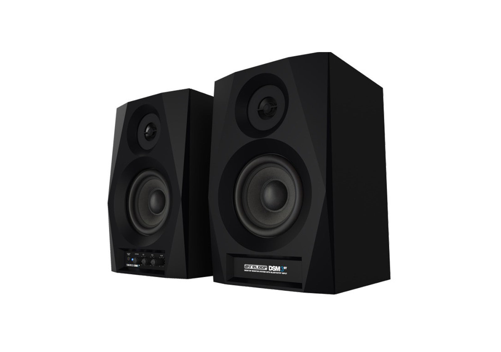 Reloop DSM-3-BT Smart Desktop Monitor System with Wireless Input - Black Pair by Reloop