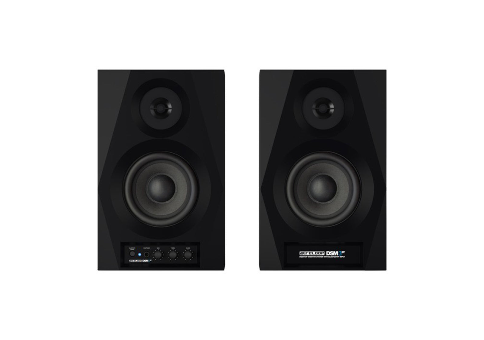 Reloop DSM-3-BT Smart Desktop Monitor System with Wireless Input - Black Pair by Reloop