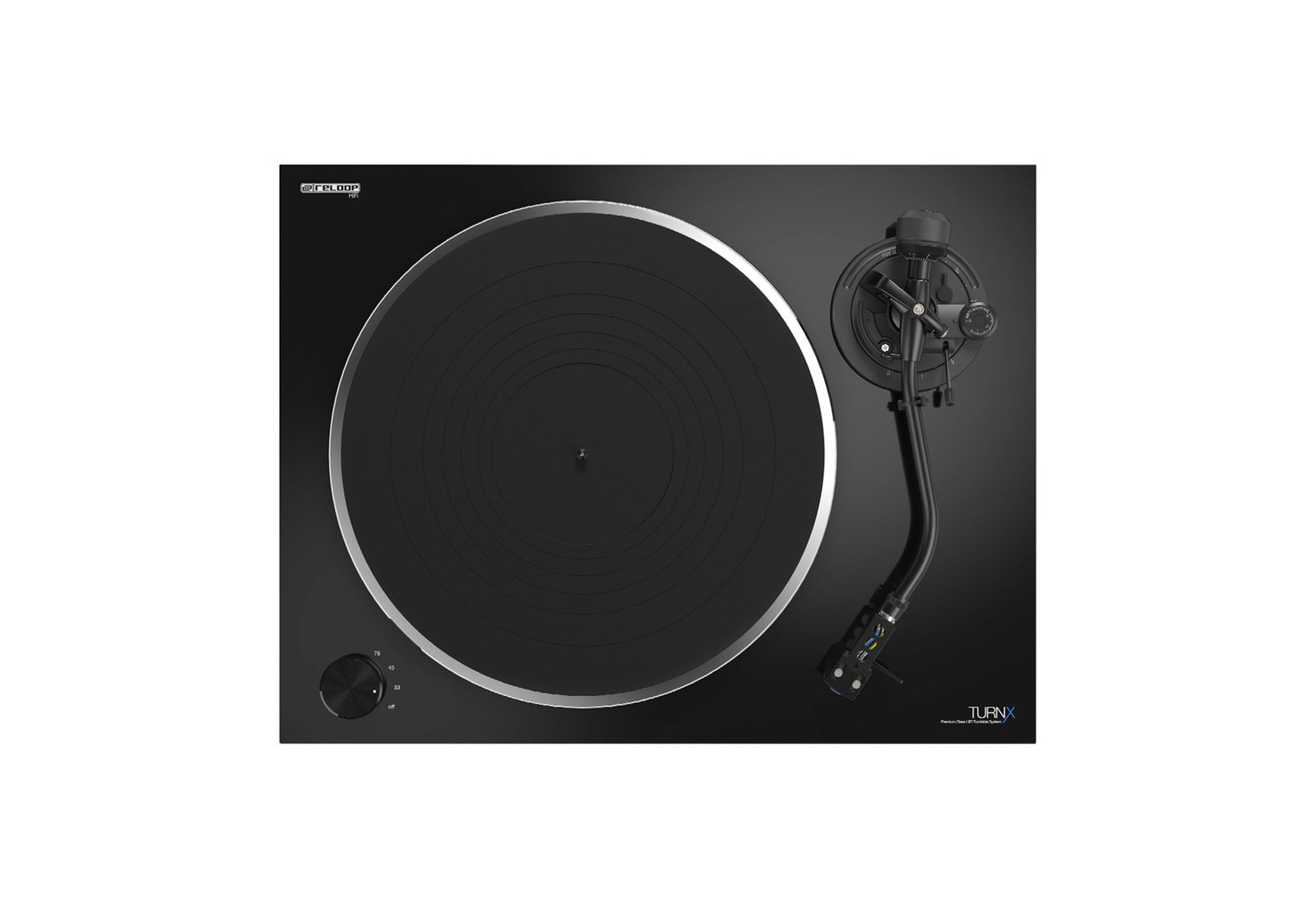 Reloop TURN-X Premium HiFi Quartz-Controlled Turntable with Ortofon 2M Blue by Reloop