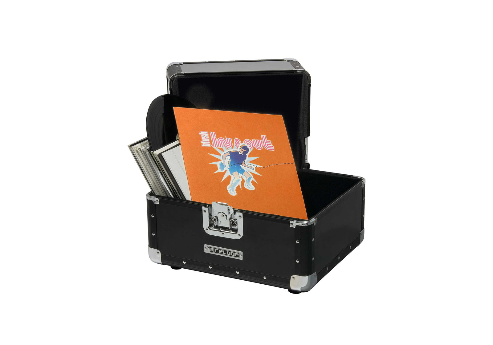 Reloop REC-TROLLEY-120-BLK, 120 Trolley Record Case - Black by Reloop