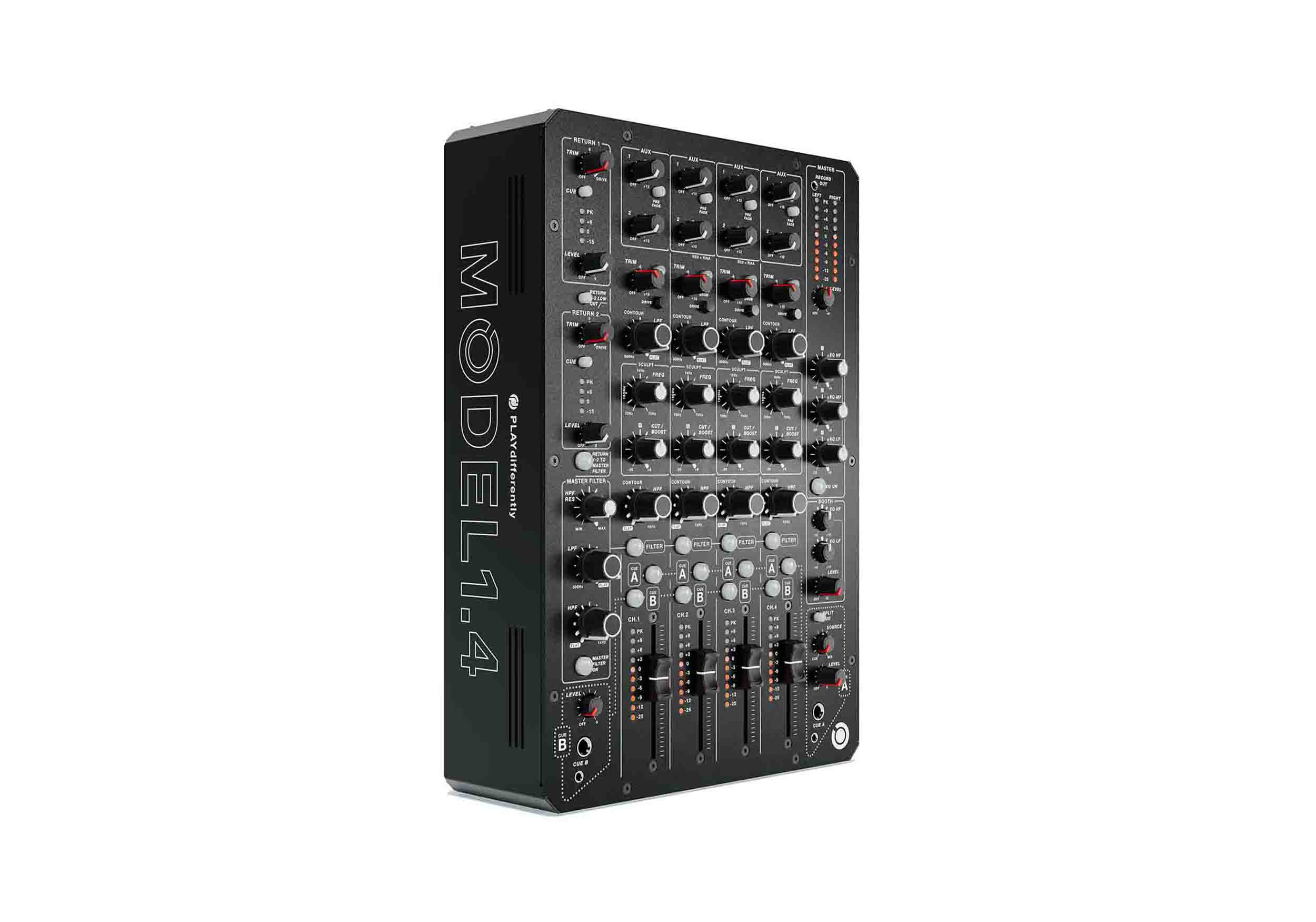 PLAYdifferently MODEL 1.4 Premium Ultracompact 4 Channel Analog DJ Mixer by PLAYdifferently