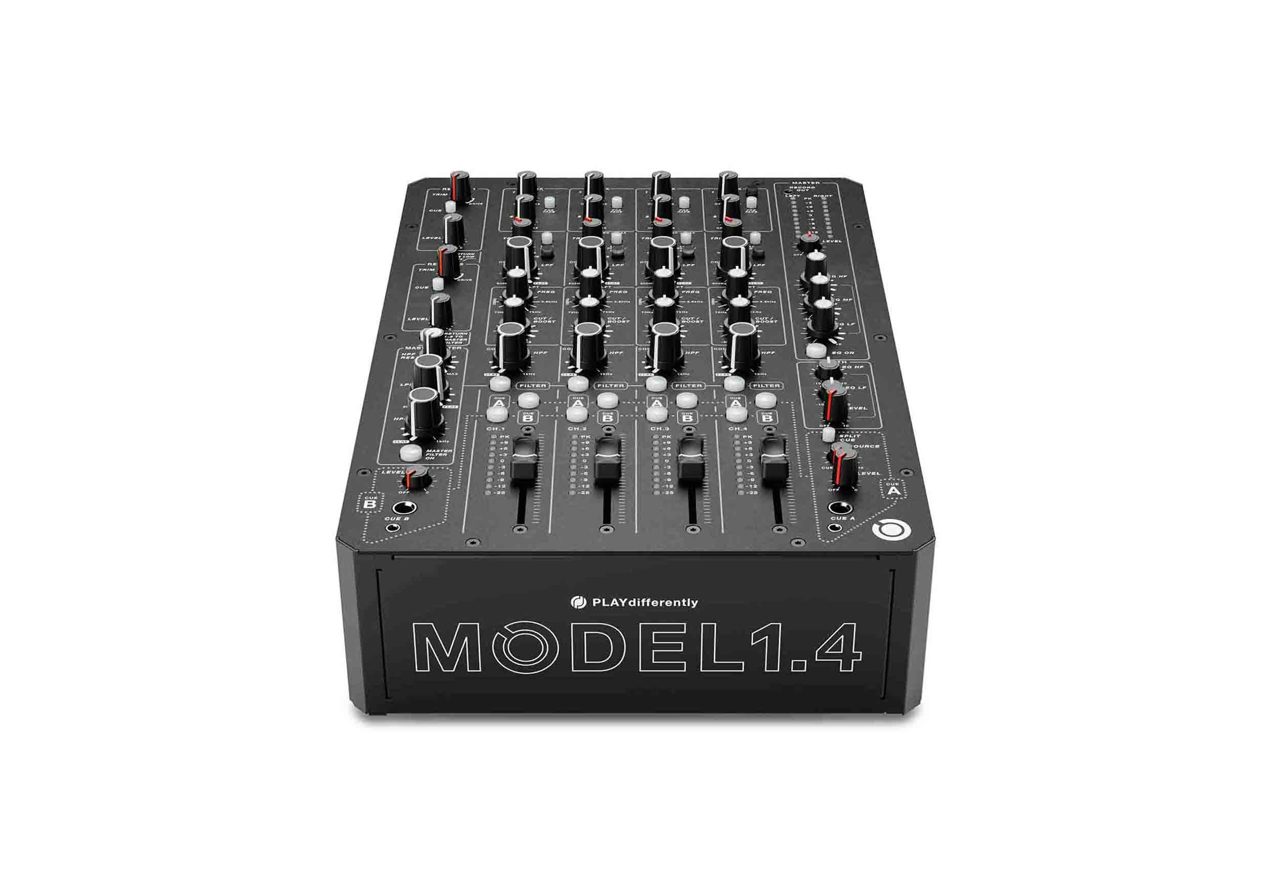 PLAYdifferently MODEL 1.4 Premium Ultracompact 4 Channel Analog DJ Mixer by PLAYdifferently