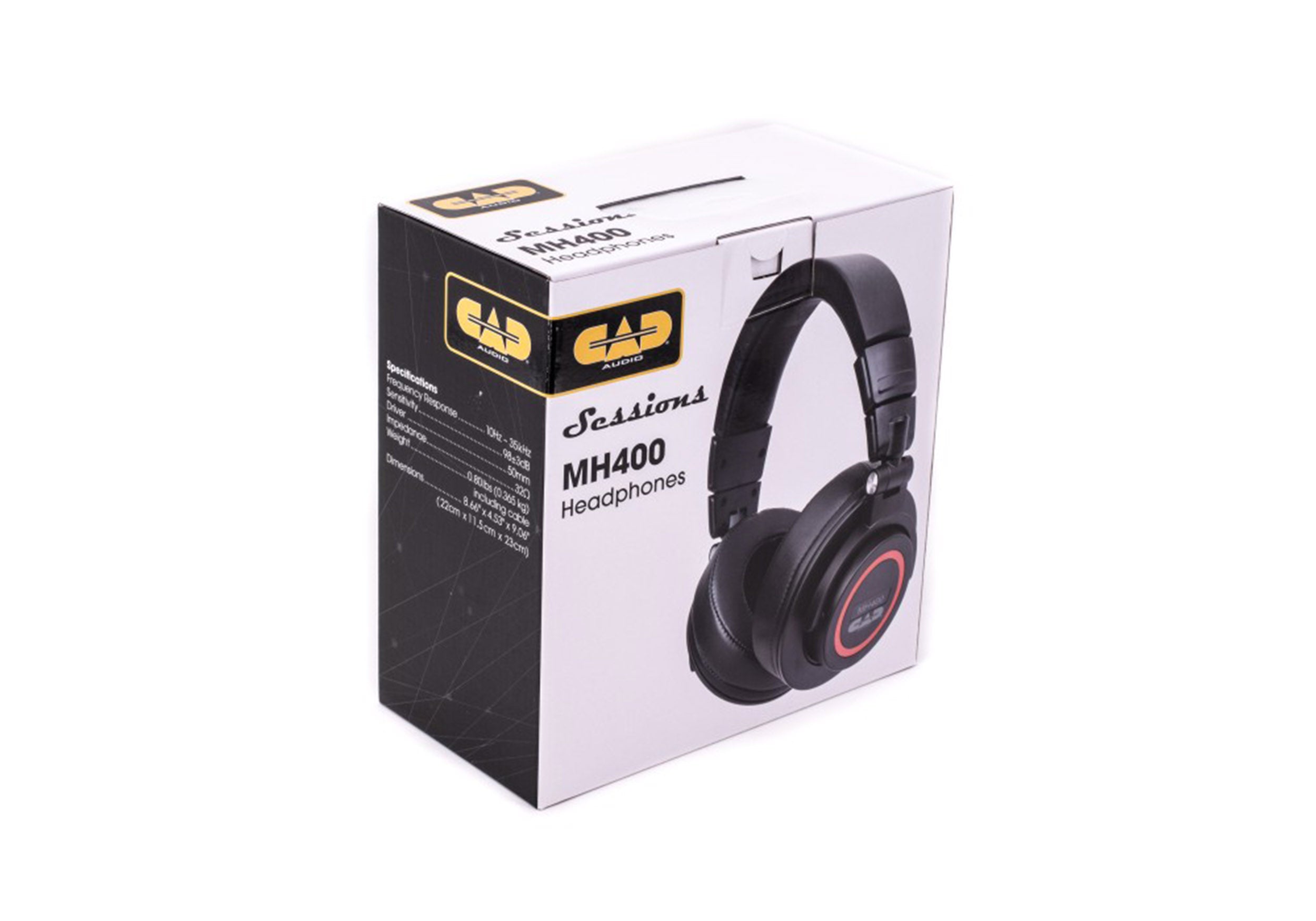 CAD Audio MH400 Professional Closed-Back Studio Headphones - Black by CAD Audio