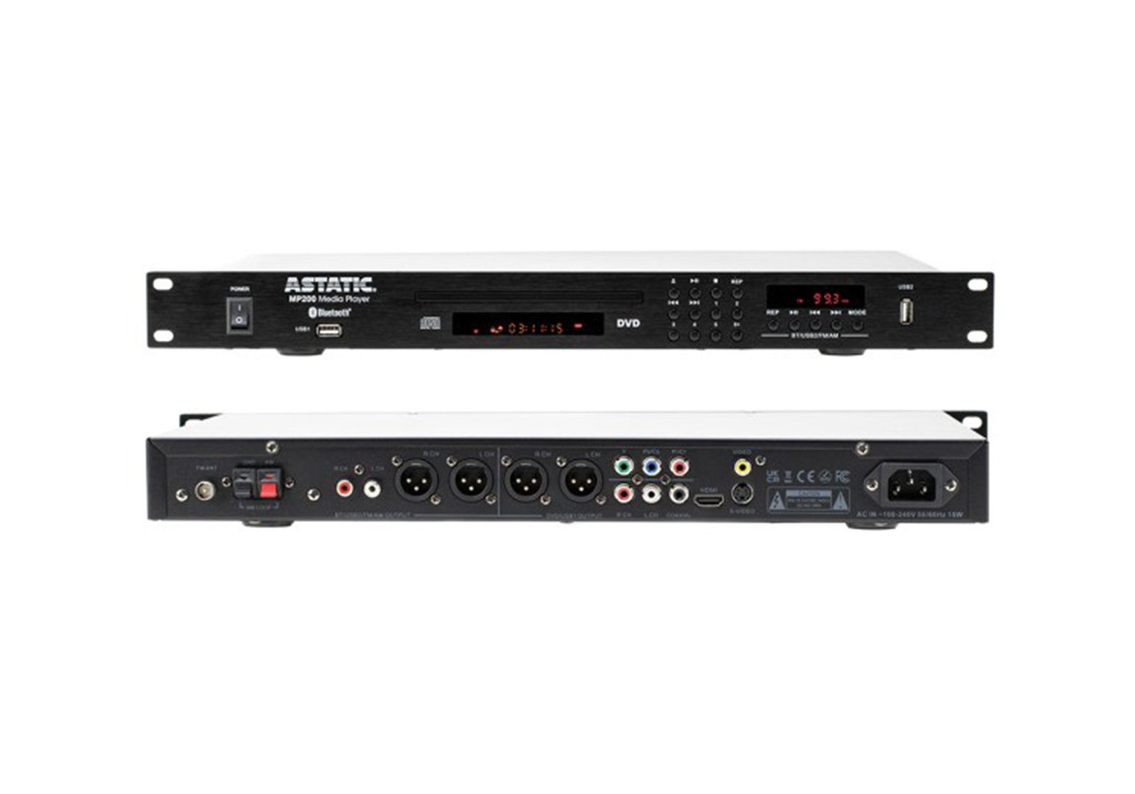 CAD Astatic MP200 Multifunction Audio/Video Media Player with Bluetooth by CAD Audio
