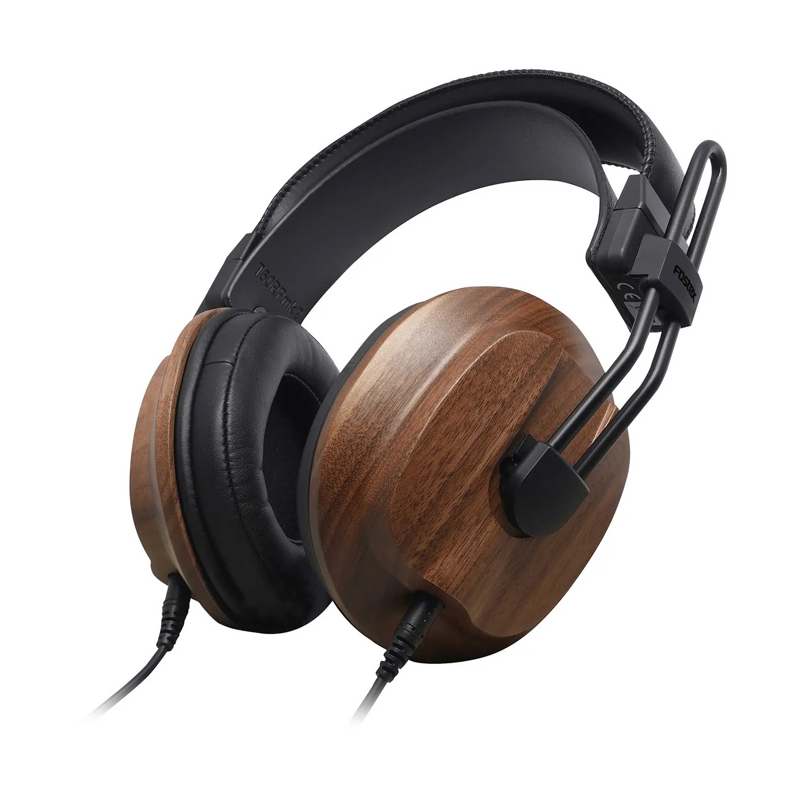Fostex T60RPmk2CL Closed-Back Planar Magnetic Headphones with Solid Black Walnut Housing by Fostex