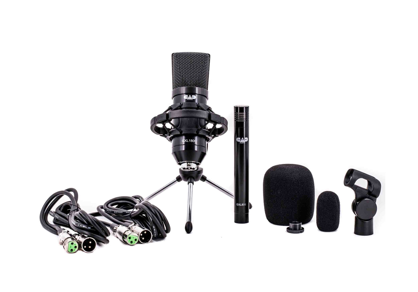 CAD Audio GXL1800SP Studio Pack with GXL1800 Side Address Studio Condenser Mic and GXL1800 Small Diaphragm Condenser Mic by CAD Audio