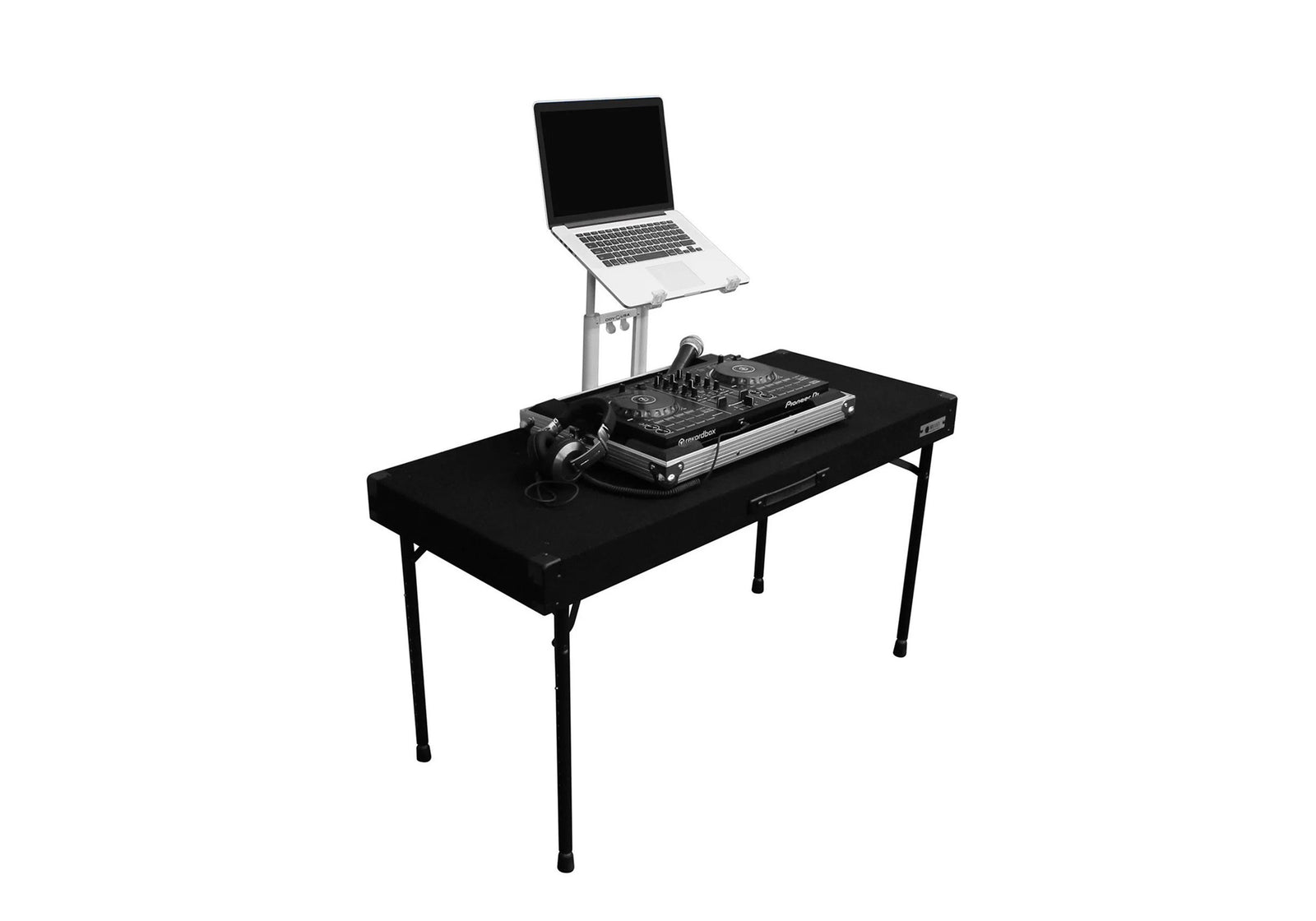 Odyssey CTBC2048 Height Adjustable 48″ x 20″ Work Surface Carpet DJ Table by Odyssey