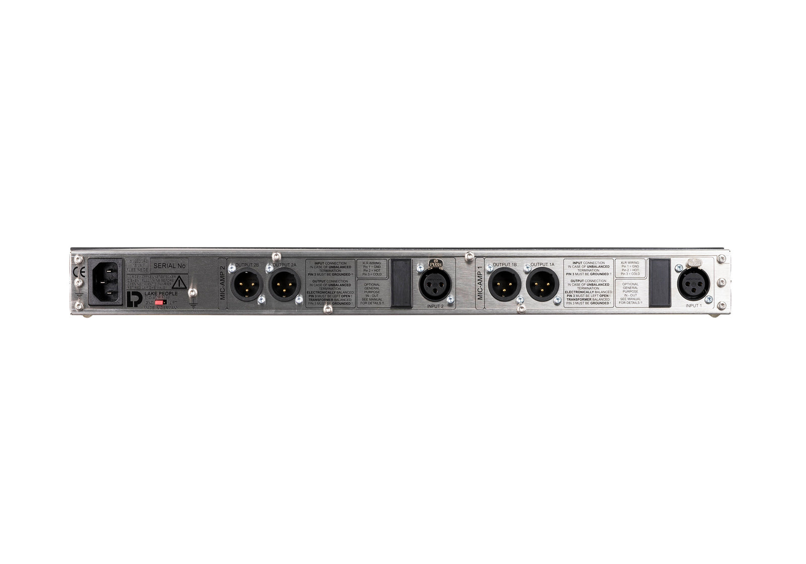 Lake People F355 2-Channel Microphone Preamplifier by Lake People
