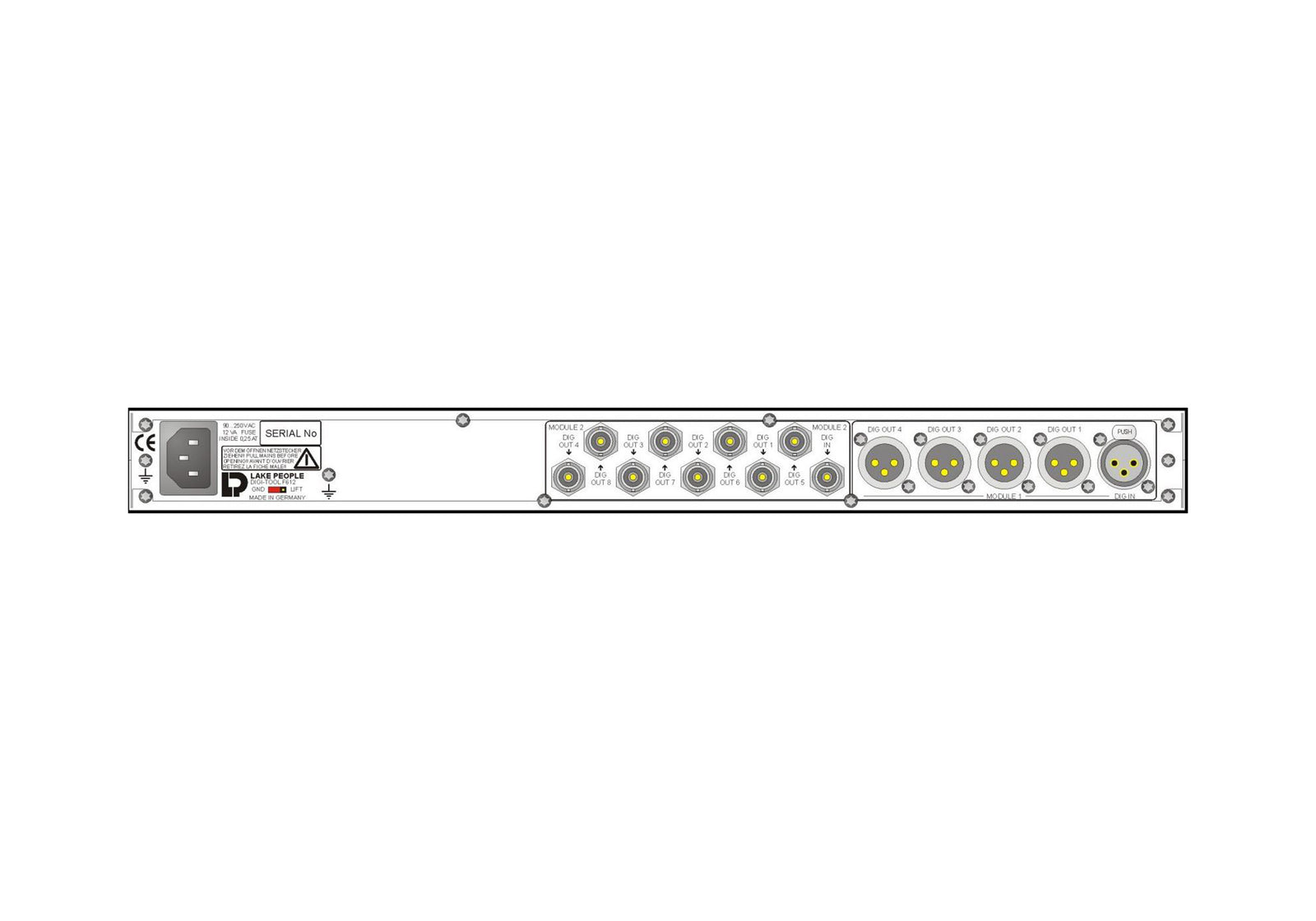 Lake People DIGI-TOOL-F612 Digital Audio and Wordclock/AES-iD Splitter by Lake People