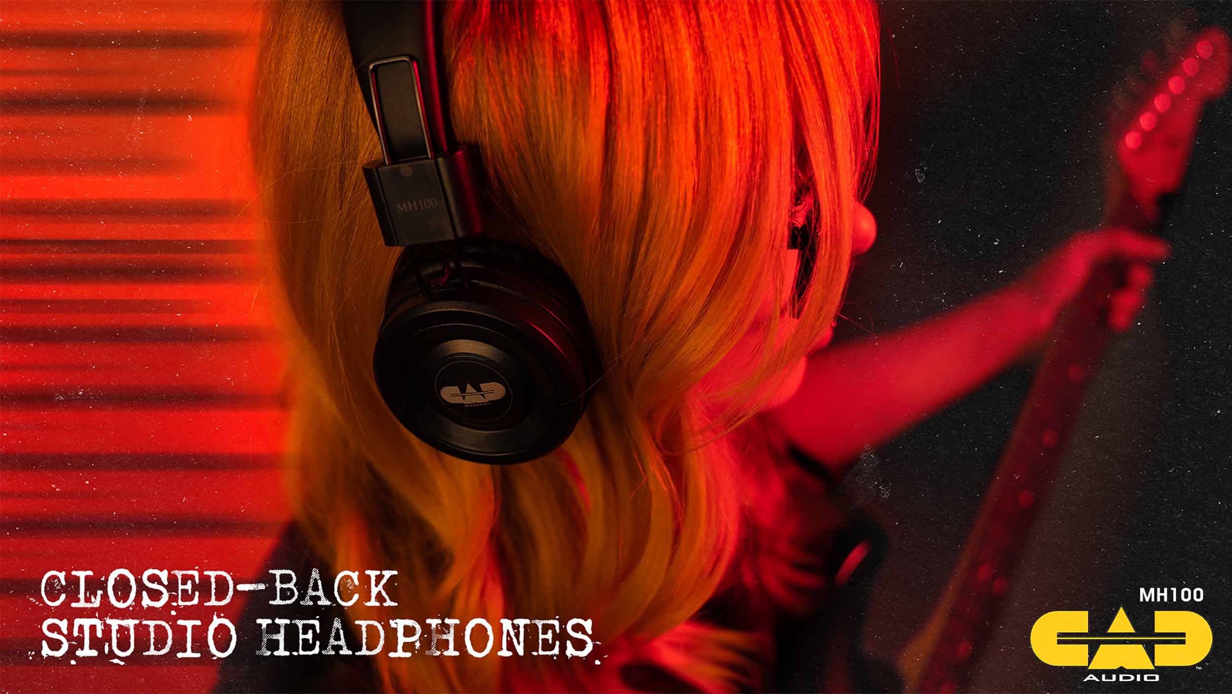 CAD Audio MH100 Closed-Back Studio Headphones - Black by CAD Audio