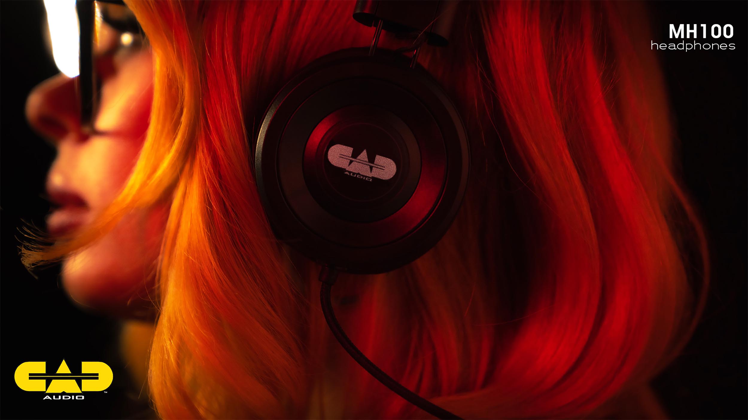 CAD Audio MH100 Closed-Back Studio Headphones - Black by CAD Audio