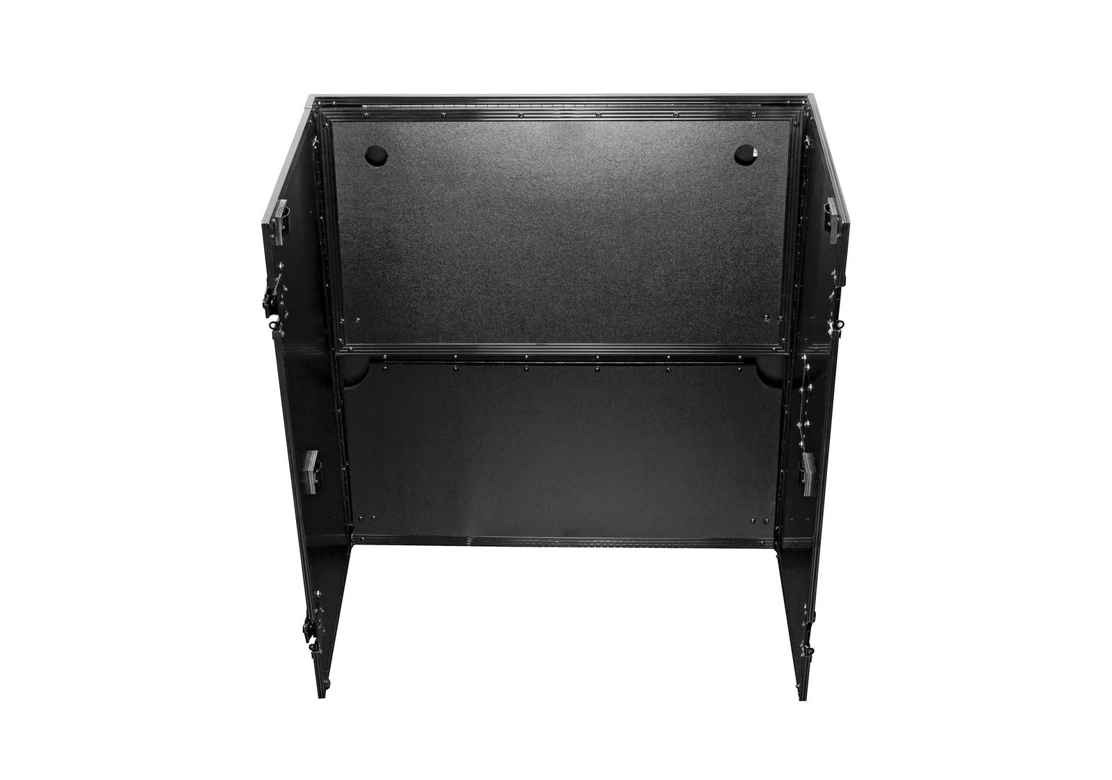 Odyssey FZF33362TBL 33″ Wide x 36″ Tall Black Two Tier DJ Fold Out Stand by Odyssey