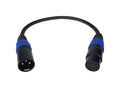 Blizzard DMX 3-Pin Male to 5-Pin Female DMX Cable - 1 Ft by BLIZZARD LIGHTING