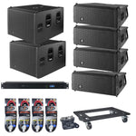 DAS Event 28A Powered Line Array Speakers with Event 118A Subwoofers Package by DAS Audio