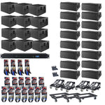 DAS Event 28A Powered Line Array Speakers with Event 118A Subwoofers Large Package by DAS Audio
