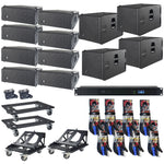 DAS Event 26A Powered Line Array Speakers with Event 115A Subwoofers Package by DAS Audio