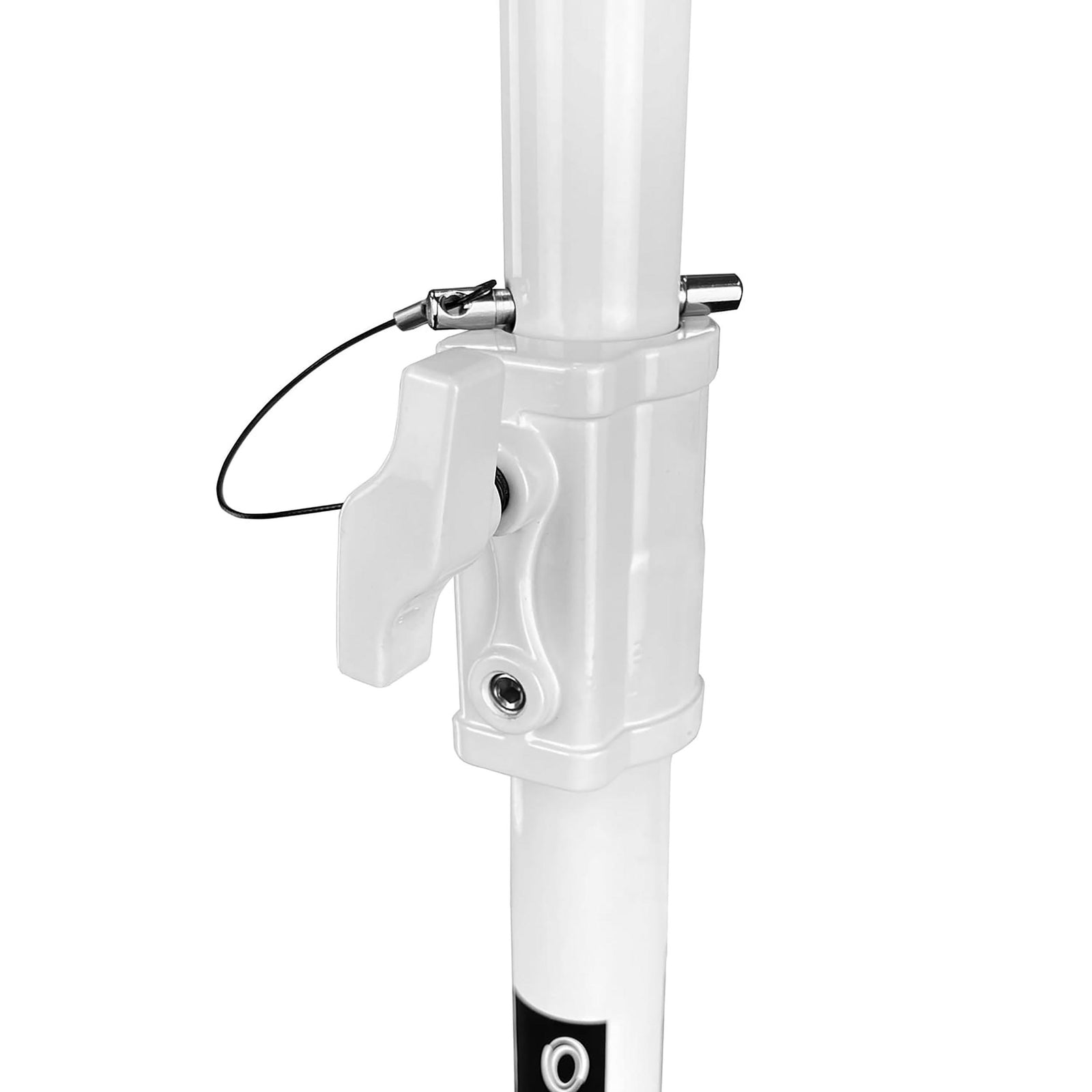 Odyssey LSBP96WHT, 96 Inch Tall White Square Base Speaker Stands - Pair by Odyssey