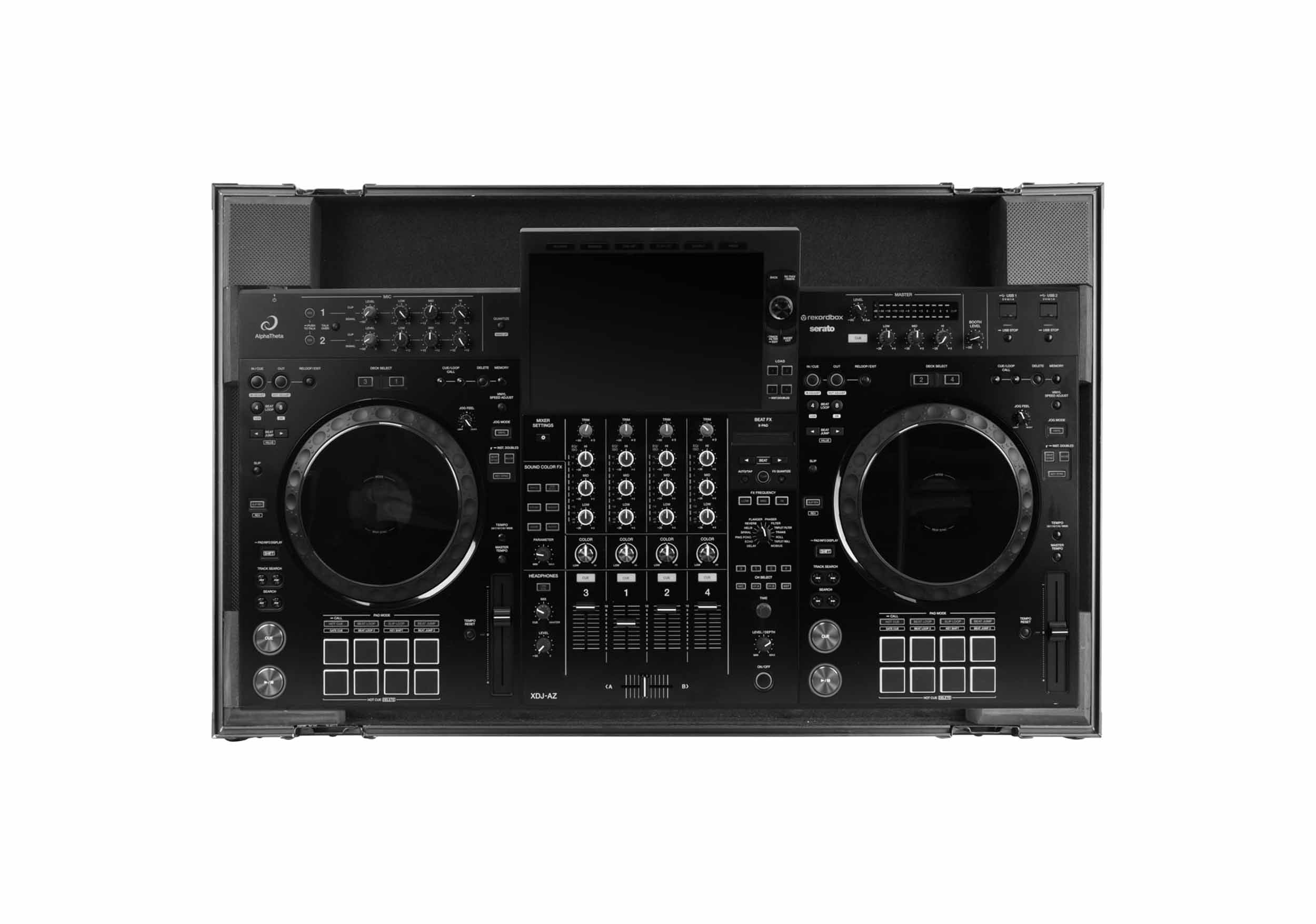Odyssey FZXDJAZWBL Flight Case with Wheels for AlphaTheta XDJ-AZ - Black Label by Odyssey