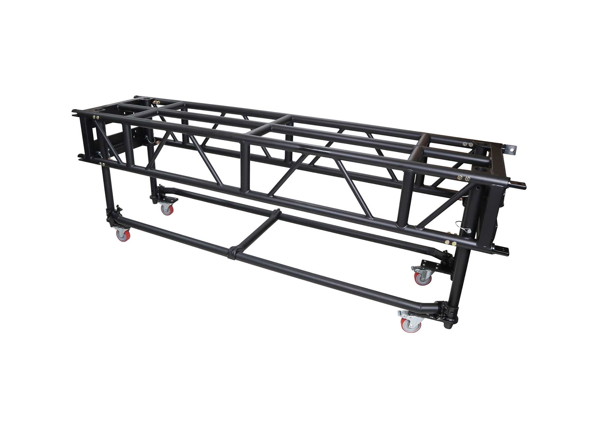 ProX XT-PRERIG8FTBLK Black Pre-Rig Truss Segment with Removable Rolling Base System - 8 ft (2.43m)