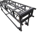 ProX XT-PRERIG8FTBLK Black Pre-Rig Truss Segment with Removable Rolling Base System - 8 ft (2.43m) by ProX Cases