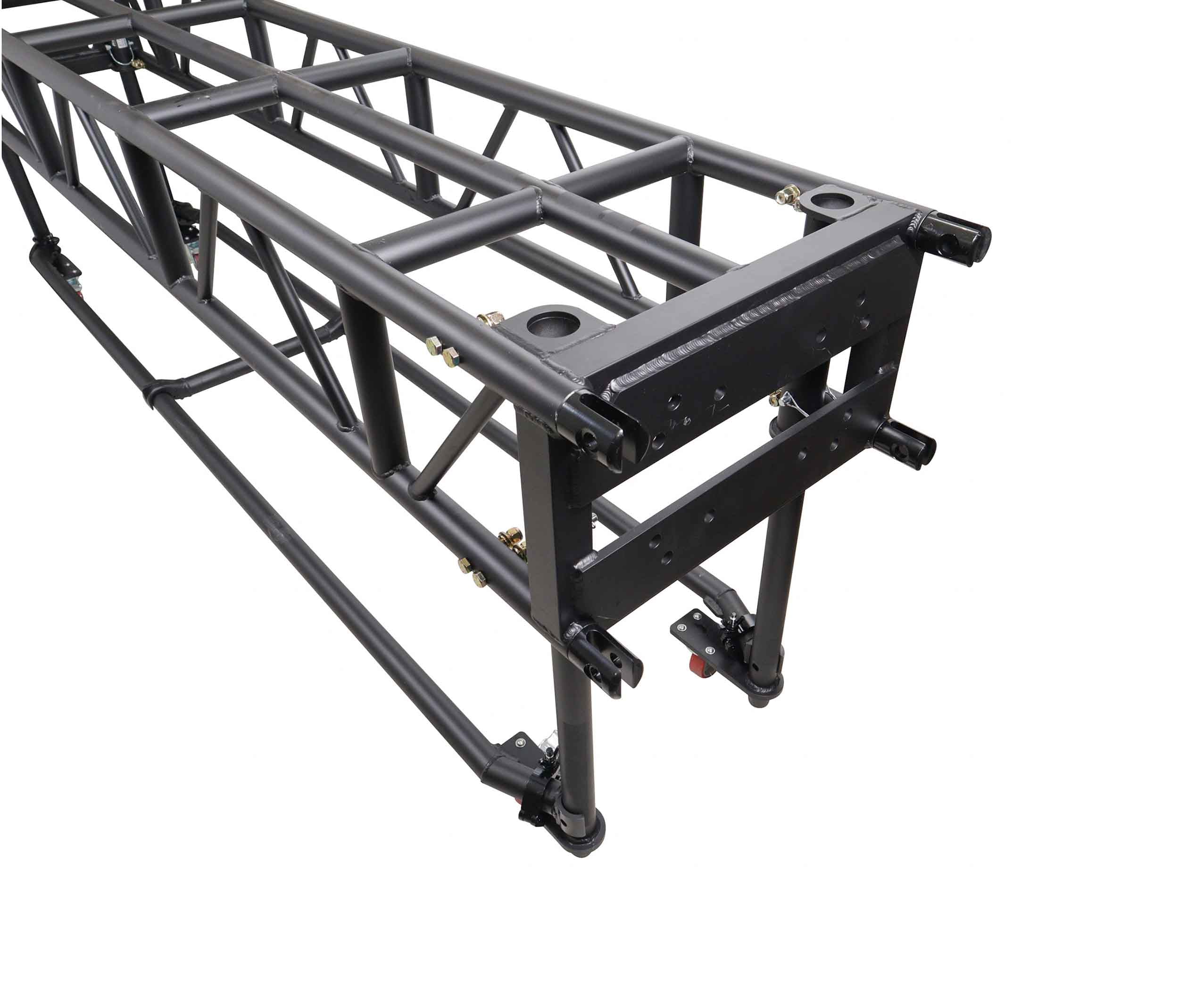 ProX XT-PRERIG8FTBLK Black Pre-Rig Truss Segment with Removable Rolling Base System - 8 ft (2.43m)