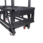 ProX XT-PRERIG8FTBLK Black Pre-Rig Truss Segment with Removable Rolling Base System - 8 ft (2.43m) by ProX Cases