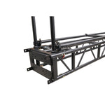 ProX XT-PRERIG8FTBLK Black Pre-Rig Truss Segment with Removable Rolling Base System - 8 ft (2.43m) by ProX Cases