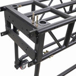 ProX XT-PRERIG8FTBLK Black Pre-Rig Truss Segment with Removable Rolling Base System - 8 ft (2.43m) by ProX Cases