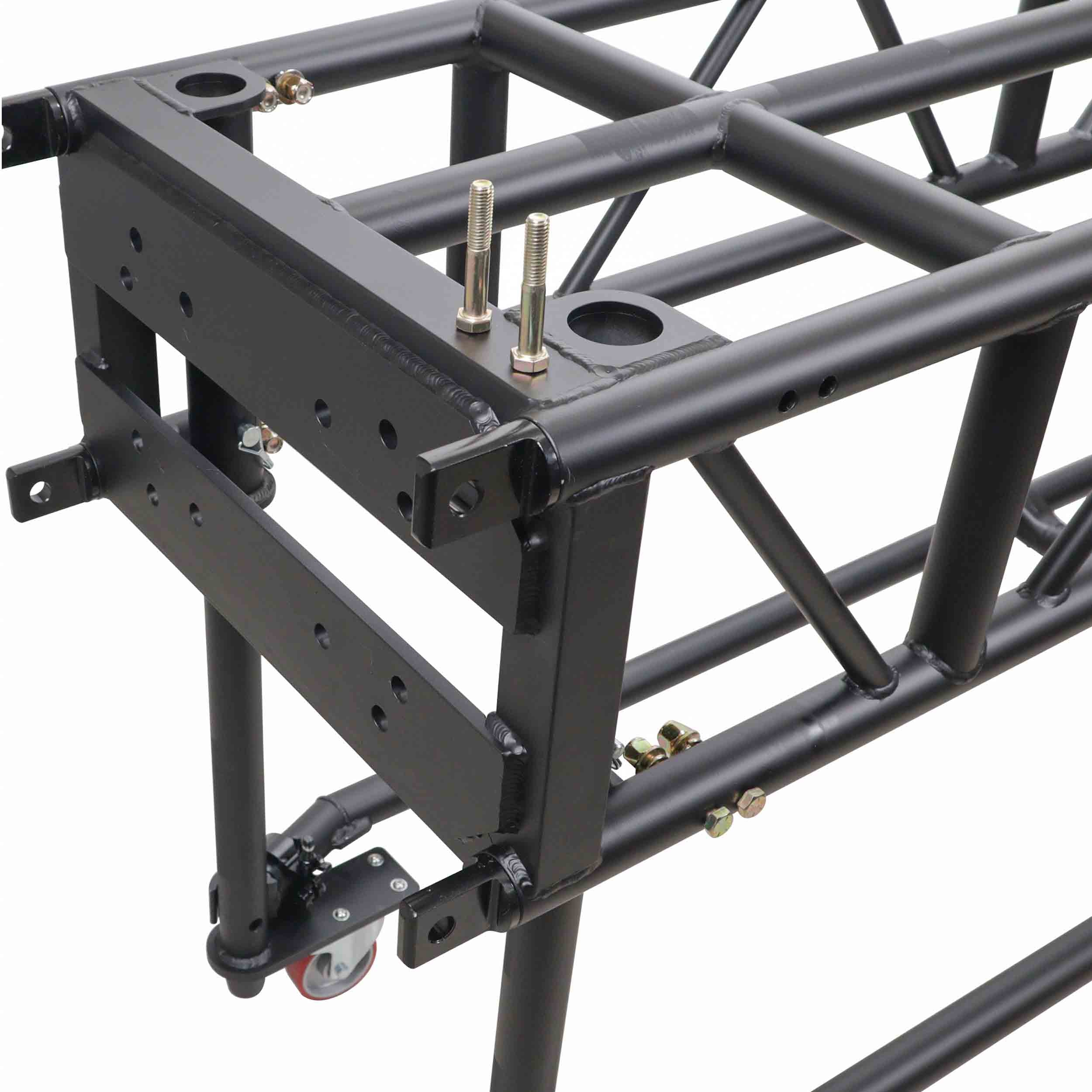 ProX XT-PRERIG8FTBLK Black Pre-Rig Truss Segment with Removable Rolling Base System - 8 ft (2.43m)