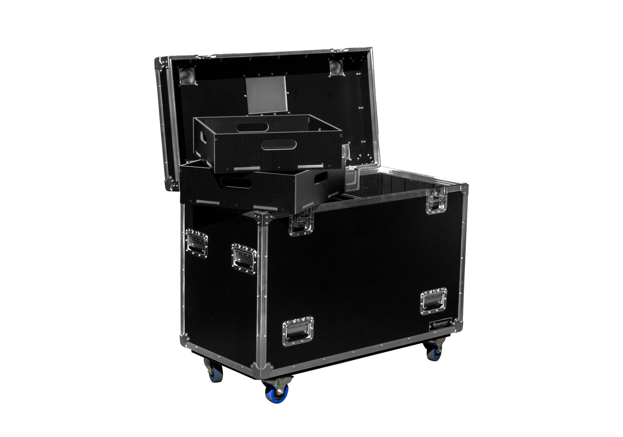 Odyssey OPT452230WPT2 Professional Black Hex Board Utility Tour Trunk Case with Caster Wheels by Odyssey
