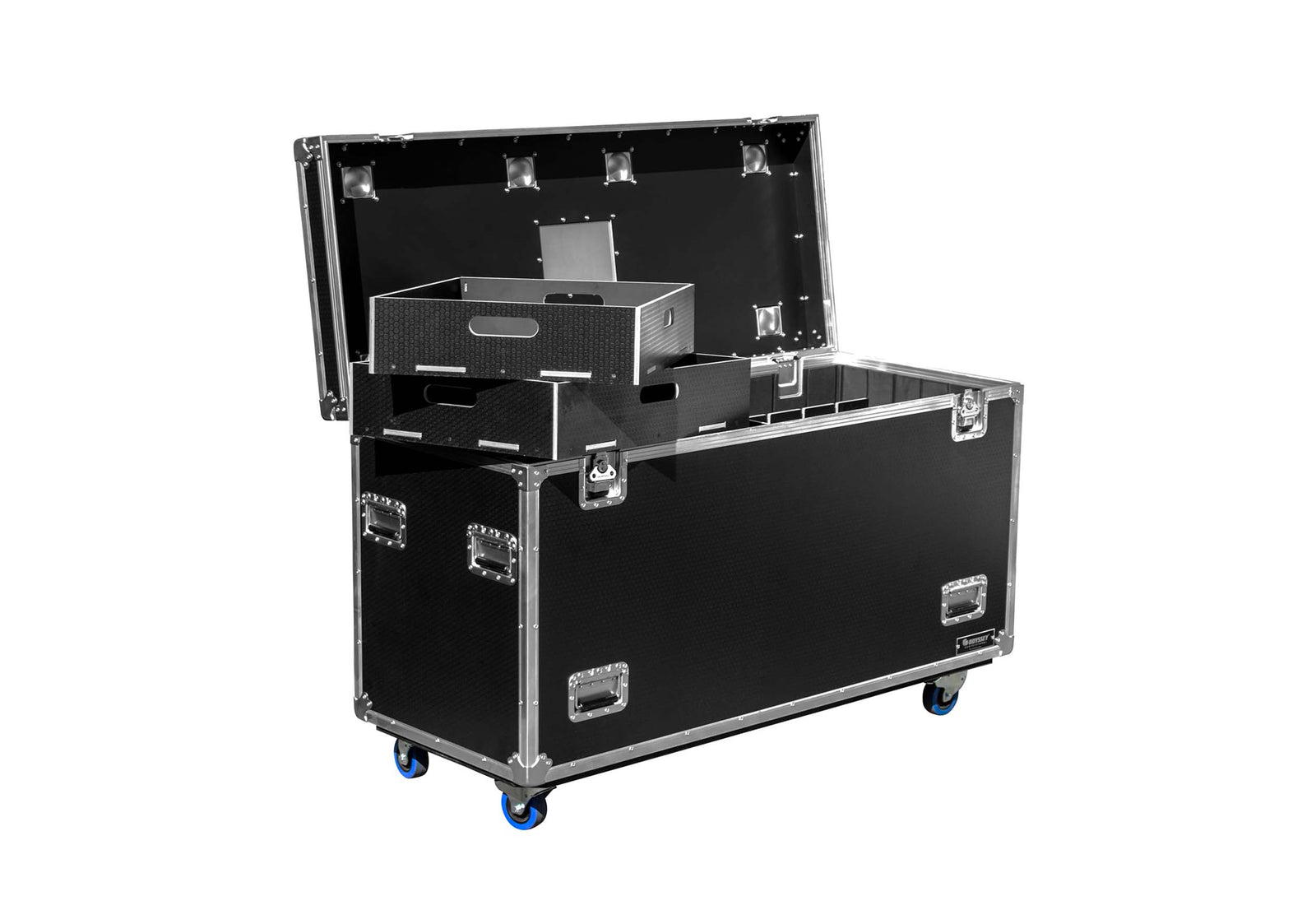 Odyssey OPT602436WPT2 Professional Black Hex Board Utility Tour Trunk Case with Caster Wheels by Odyssey
