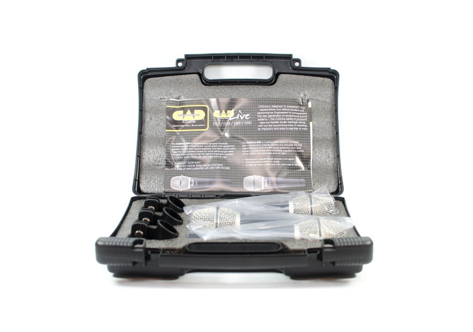 CAD Audio D38 Supercardioid Dynamic Handheld Microphone - 3 Pack by CAD Audio