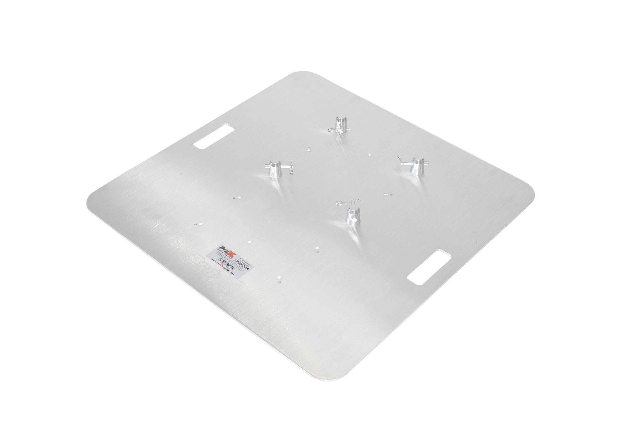 ProX XT-BP30AMK2 6mm Aluminum Truss Base Plate for F34, F32 and F31 Trussing with Conical Connectors - 30" X 30"