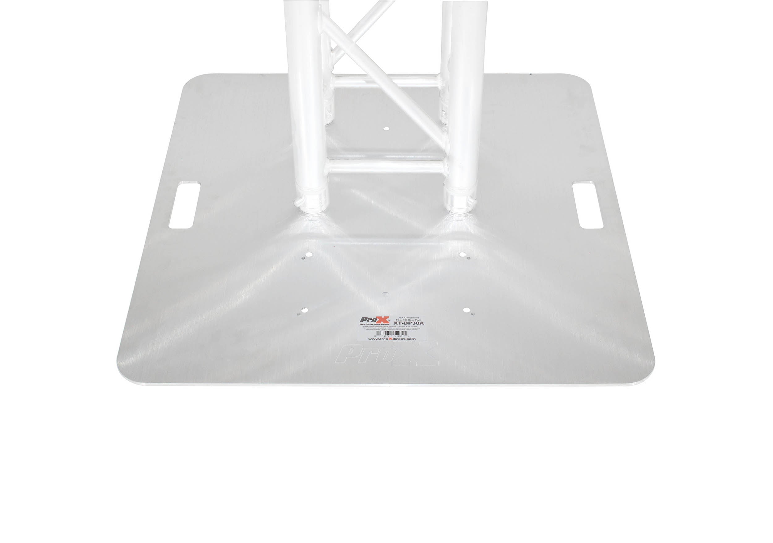 ProX XT-BP30AMK2 6mm Aluminum Truss Base Plate for F34, F32 and F31 Trussing with Conical Connectors - 30" X 30"