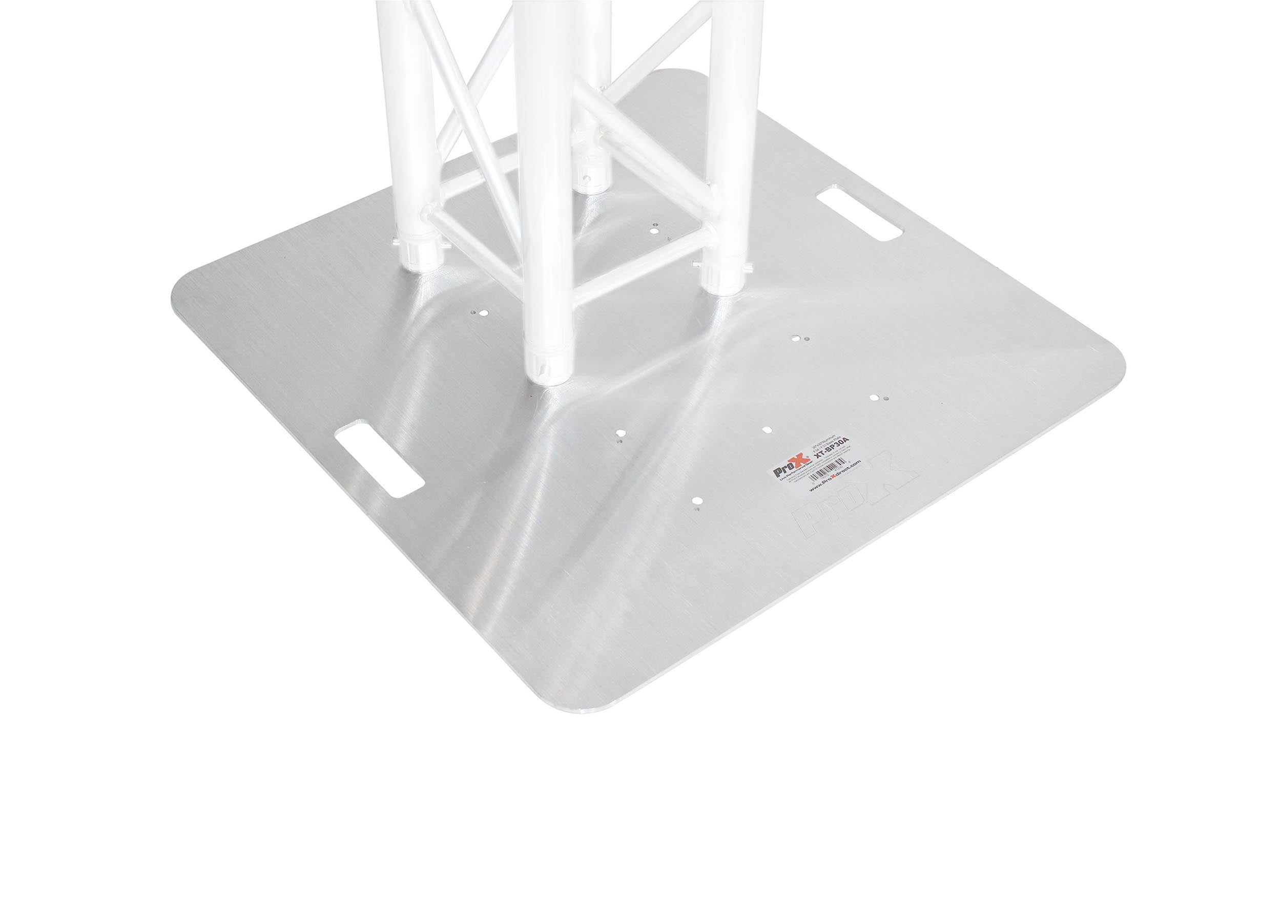 ProX XT-BP30AMK2 6mm Aluminum Truss Base Plate for F34, F32 and F31 Trussing with Conical Connectors - 30" X 30"