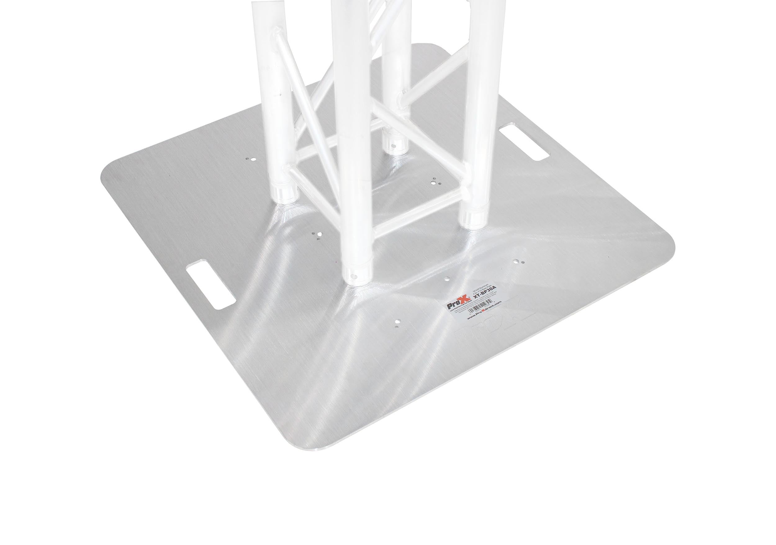 ProX XT-BP30AMK2 6mm Aluminum Truss Base Plate for F34, F32 and F31 Trussing with Conical Connectors - 30" X 30"