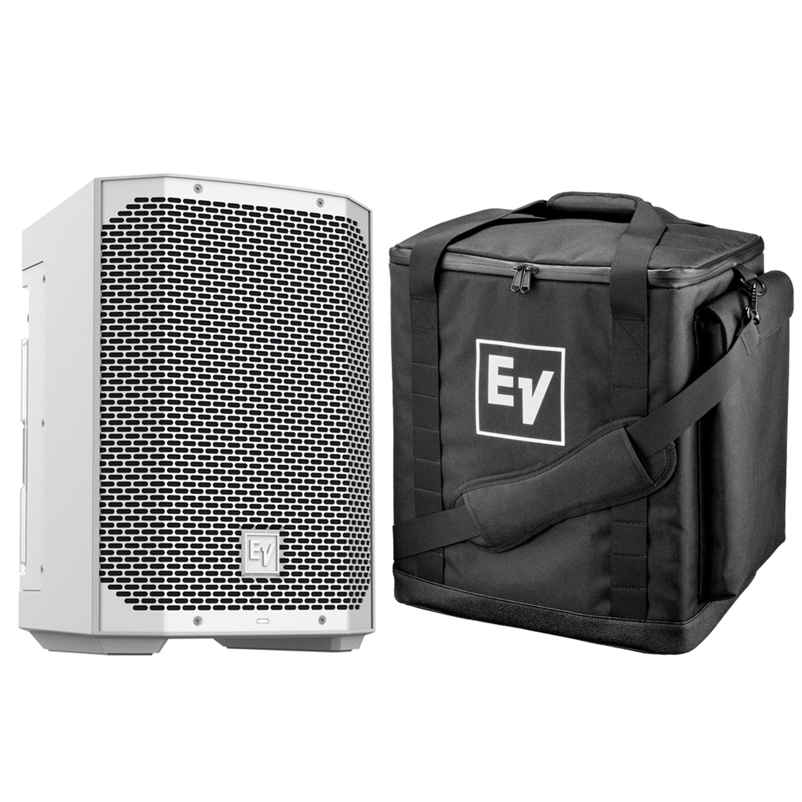 Electro-Voice EVERSE 8 White Battery Powered Speaker with Tote Bag by Electro-Voice