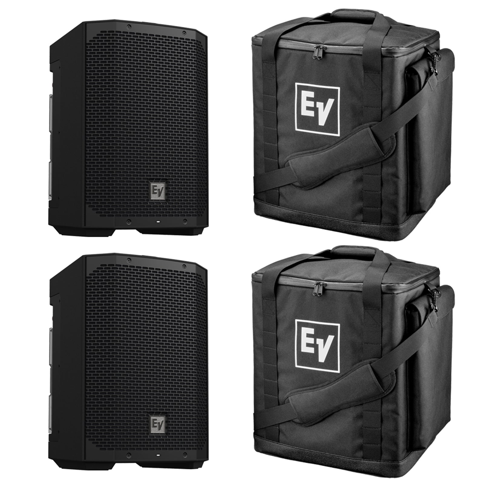 Electro-Voice EVERSE 8 Battery Powered Speakers with Tote Bags - Pair by Electro-Voice
