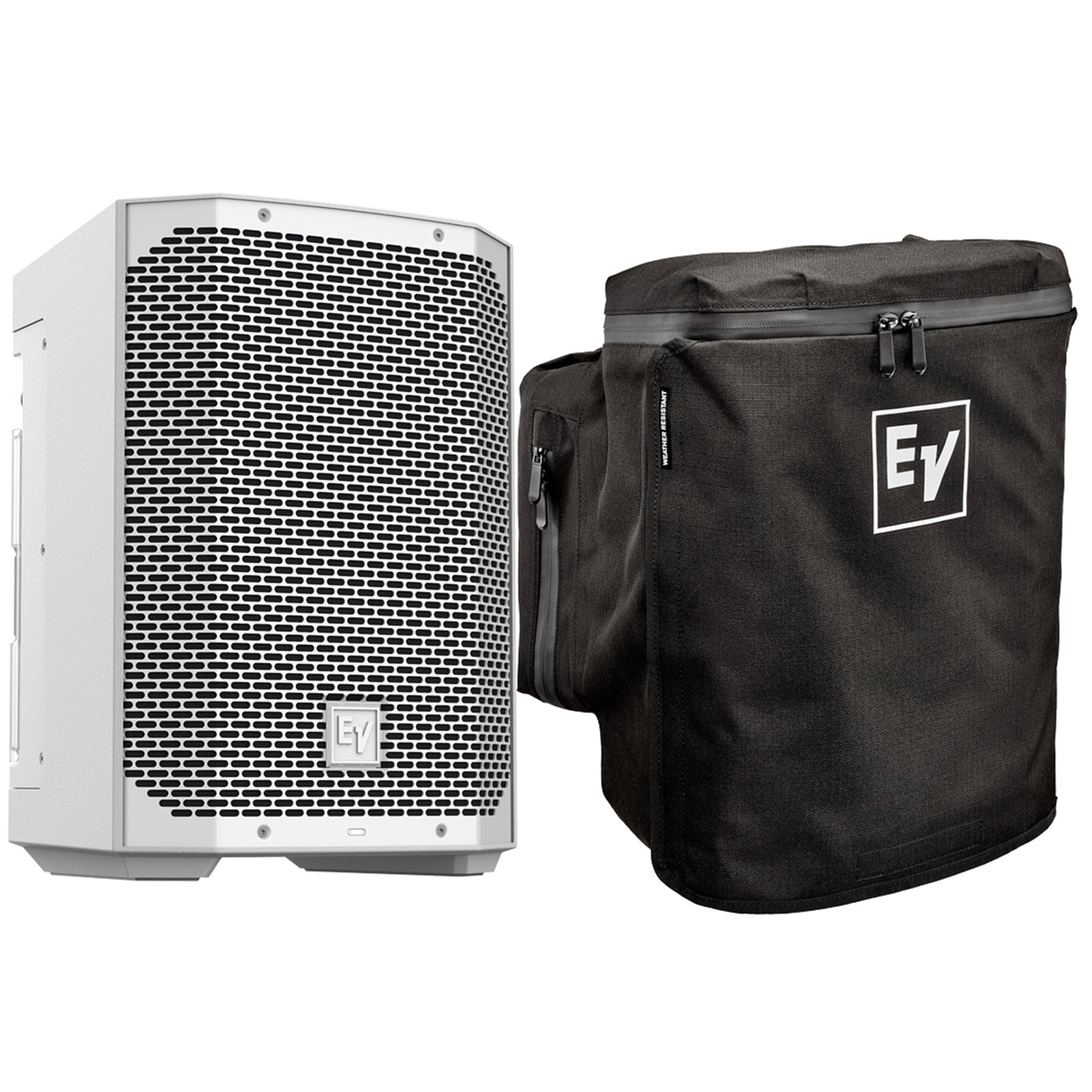 Electro-Voice EVERSE 8 White Battery Powered Speaker with Rain Resistant Cover by Electro-Voice