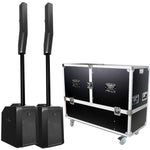 Electro-Voice EVOLVE 50 Column PA Speaker System Pair with Transport Road Case by Electro-Voice