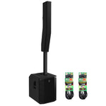 Electro-Voice EVOLVE 70 Black Column PA Speaker with 15' Speaker Cables by Electro-Voice