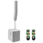 Electro-Voice EVOLVE 90 White Column PA Speaker System With 15' Speaker Cables by Electro-Voice